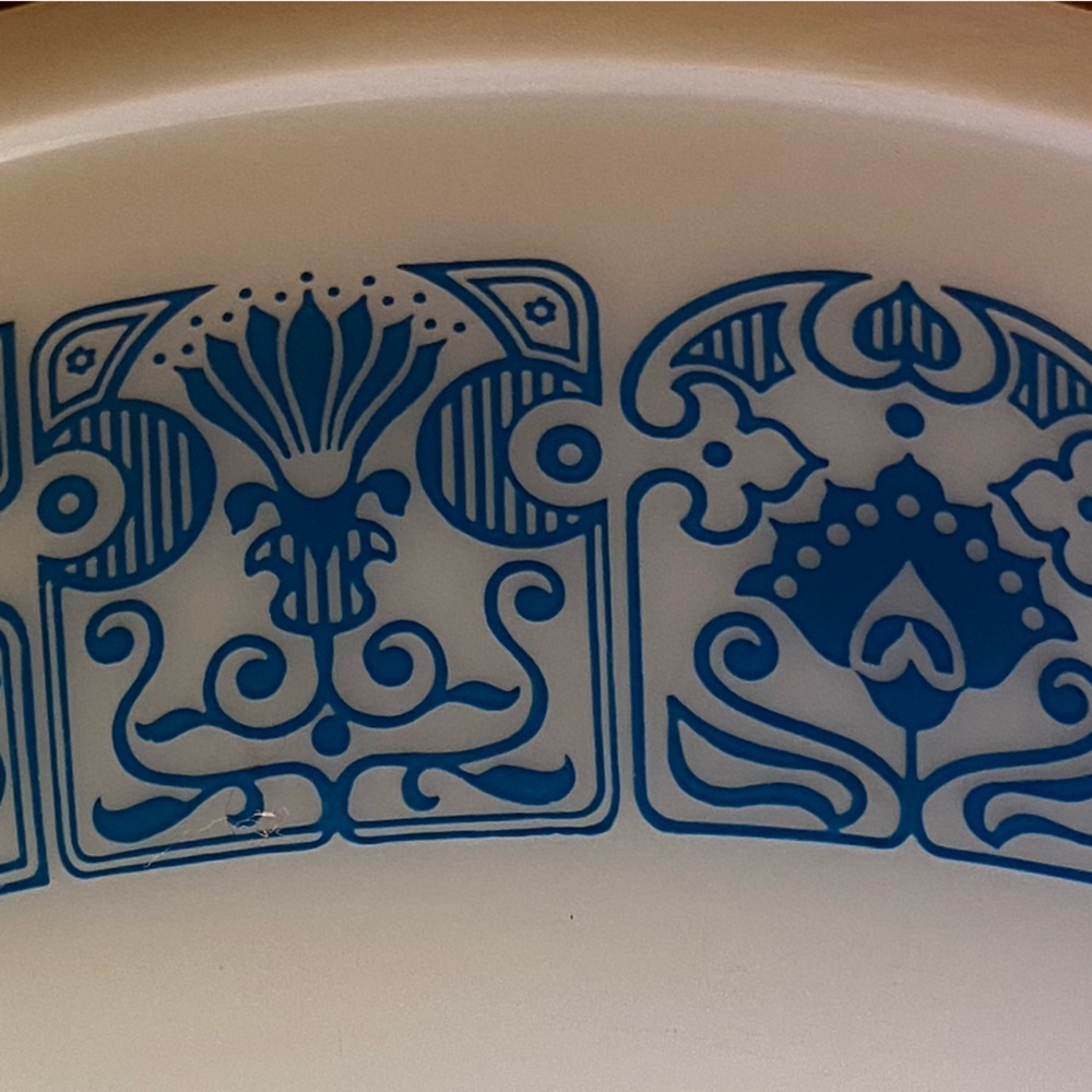 Vintage Pyrex 401 Blue Horizon Mixing Bowl Small 1.5 pint Large 2.5 Quart - Picture 4 of 12